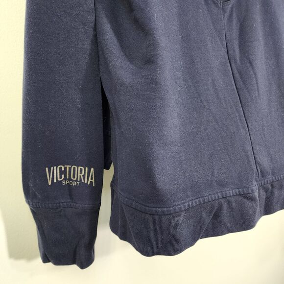 VS Victorias Secret Sport Womens Sweatshirt Medium Keyhole Open Back Pullover - Picture 7 of 11